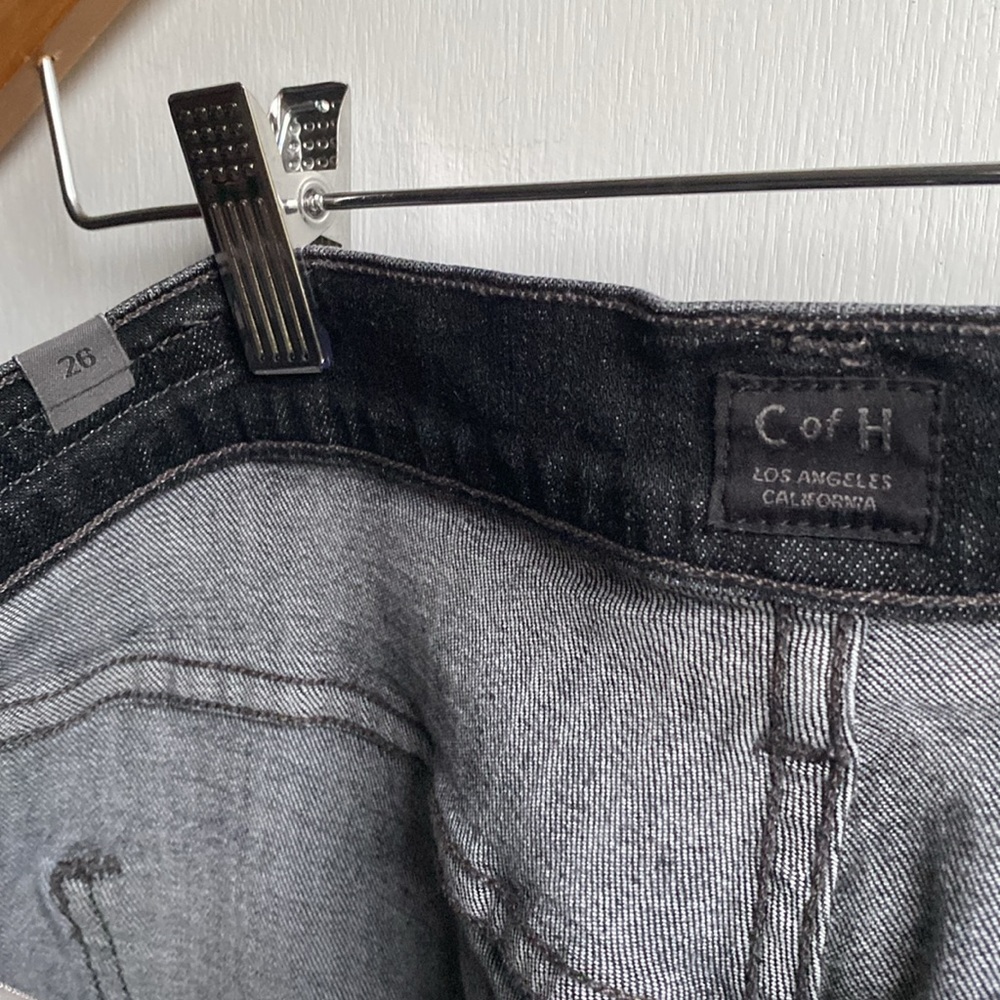 C of H Black Emerson Slim Boyfriend Jeans 6,pocket slightly crop size 26 - Picture 11 of 14
